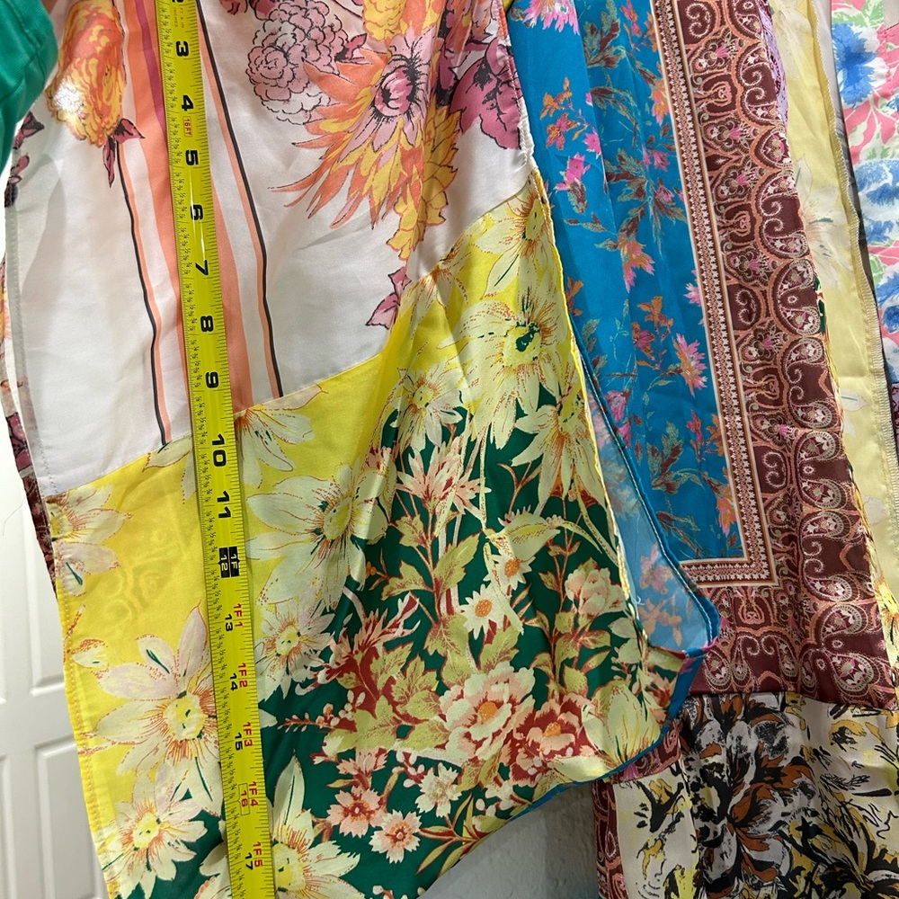 Free People Multicolor Patchwork Kimono - image 7